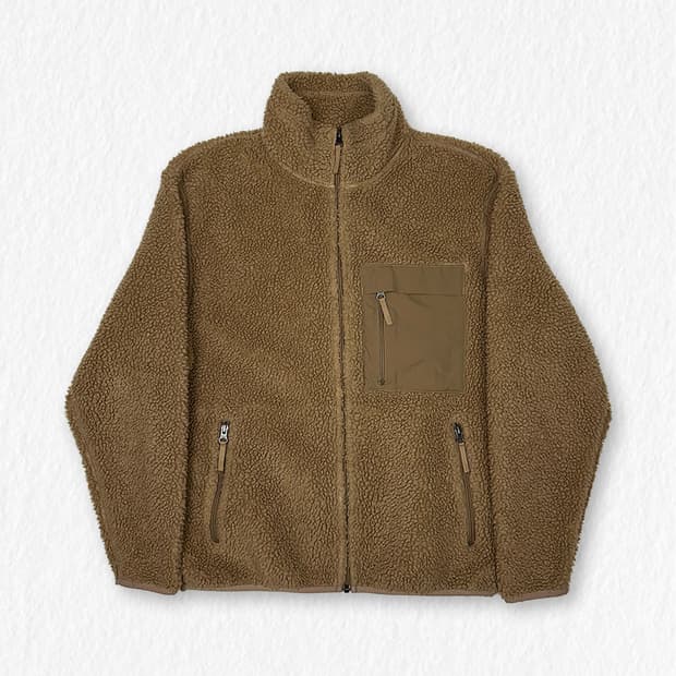 무신사스탠다드 뽀글이 자켓 브라운