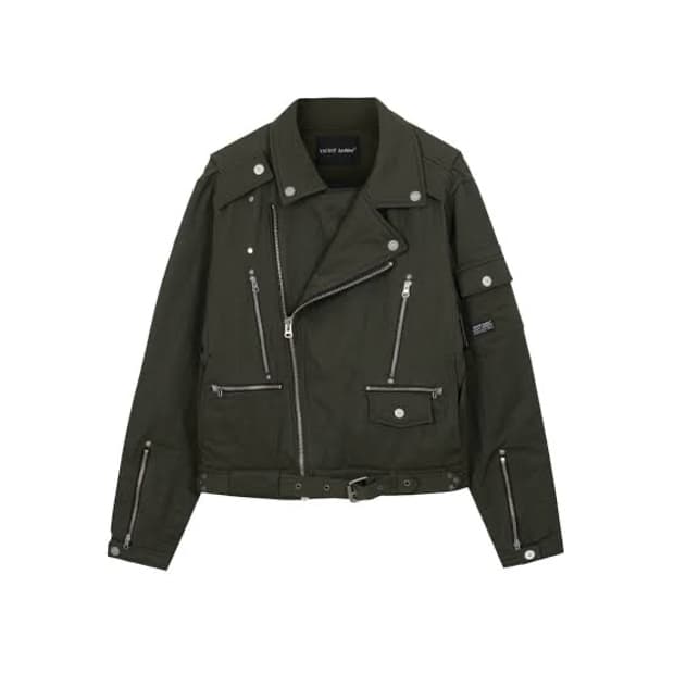 베이컨트 아카이브 패디드 라이더 자켓 카키