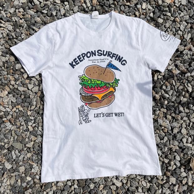 90s Katin(USA) 햄버거 서핑 반팔 (실측확인)