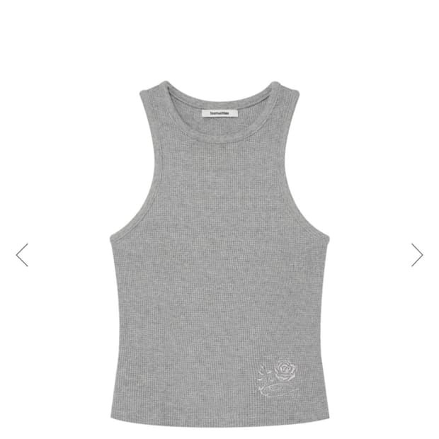 WAFFLE TANK TOP (GREY)