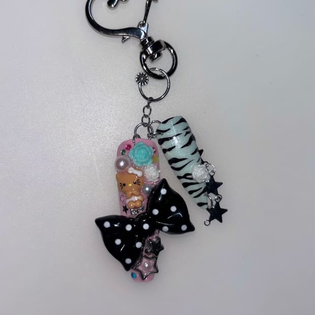 네일 팁 키링 nail tip keyring