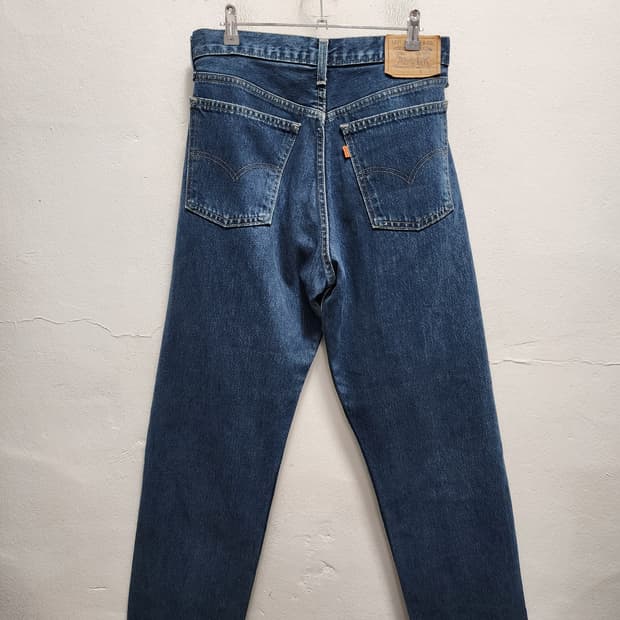리바이스 90s 영국판 613 오렌지탭 데님 