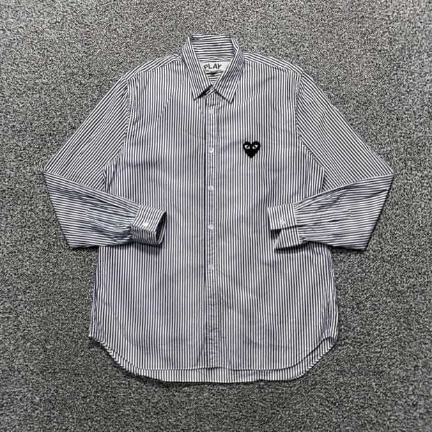 Name : 꼼데가르송 시그니처 블랙와펜 스트라이프 셔츠 :) 