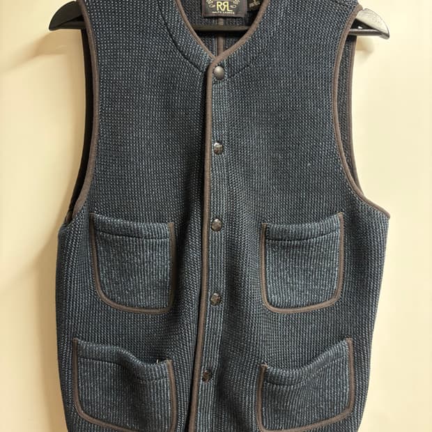 [S] RRL 브라운스 비치 베스트 인디고