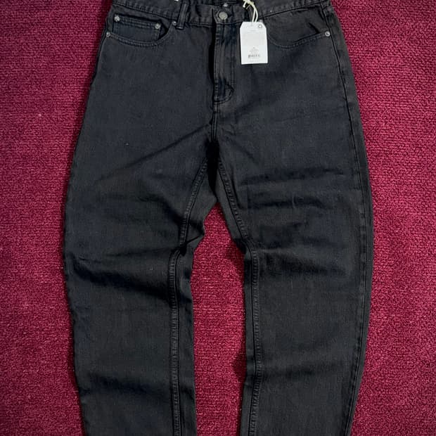 OBEY 데님 흑청 팬츠 33 (택 미제거)