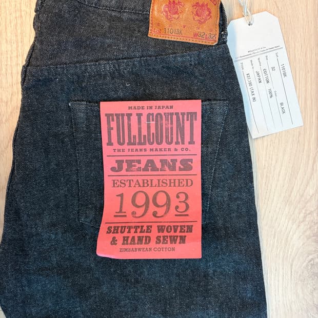 풀카운트 1101bk 32/32 새상품