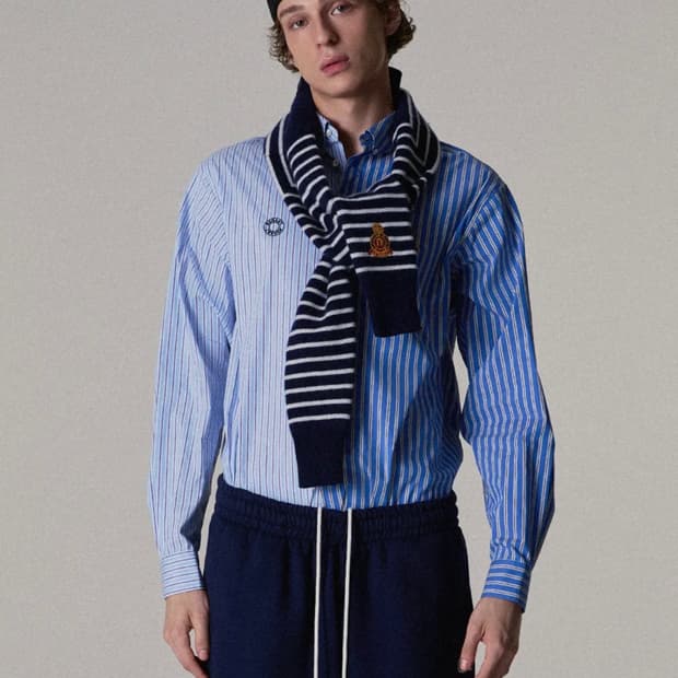 (라지)노앙 NOHANT Mixed Stripe Shirt Stripe