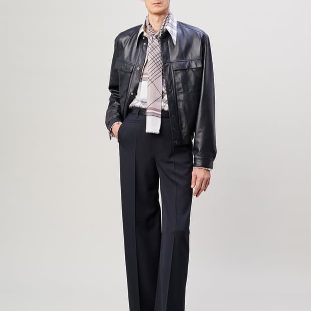 르메르 20SS 와이드 레그 팬츠 캐비어 48