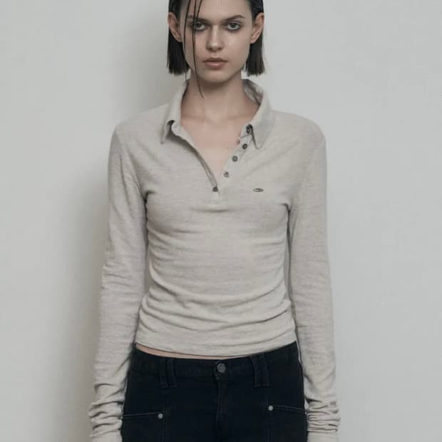 보헤미안서울 soft half collar shirt, oatmeal