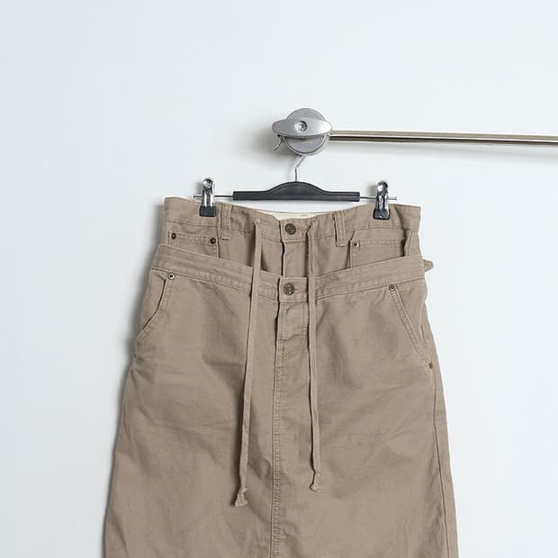 lis khros Layered Twill Skirt (27~28)