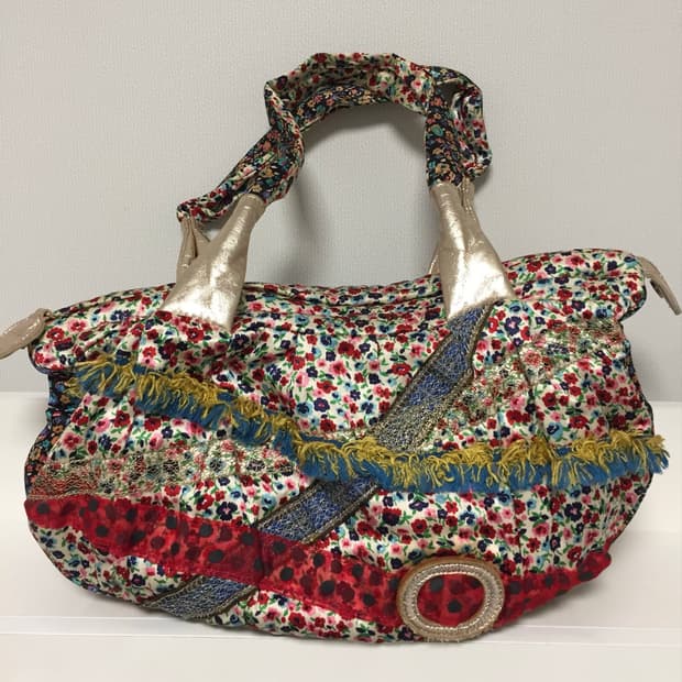 Tsumori Chisato Carry ํ๋ผ์ ํจ์น์ํฌ ํ ํธ๋ฐฑ / ์๋๋ฐฑ