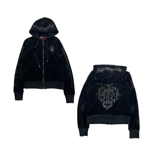 ASK 벨벳 후드집업