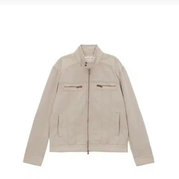 마땡킴 denim combi racing jumper