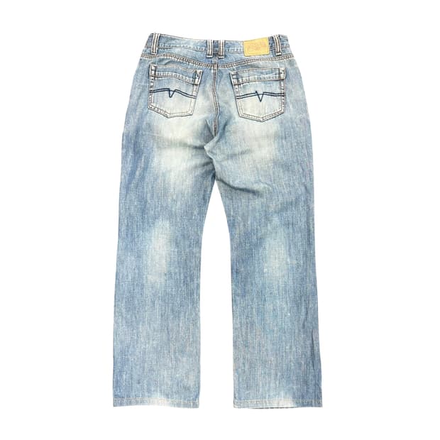 (33) 본더치 연청 와이드핏 데님 팬츠