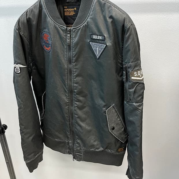 110) 슈퍼드라이 신형 패치 블루종 