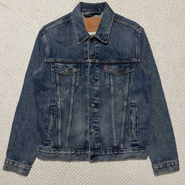 리바이스 프리미엄 빅E 블랭크 탭 타입3 데님 트러커 청자켓