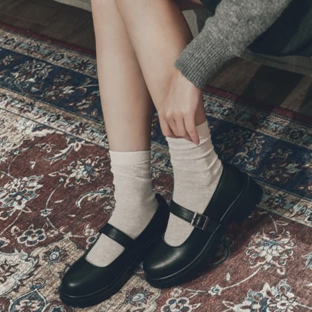 라운드토 청키 메리제인 루디(무신사 커스텀에이드)-2회착용/250사이즈