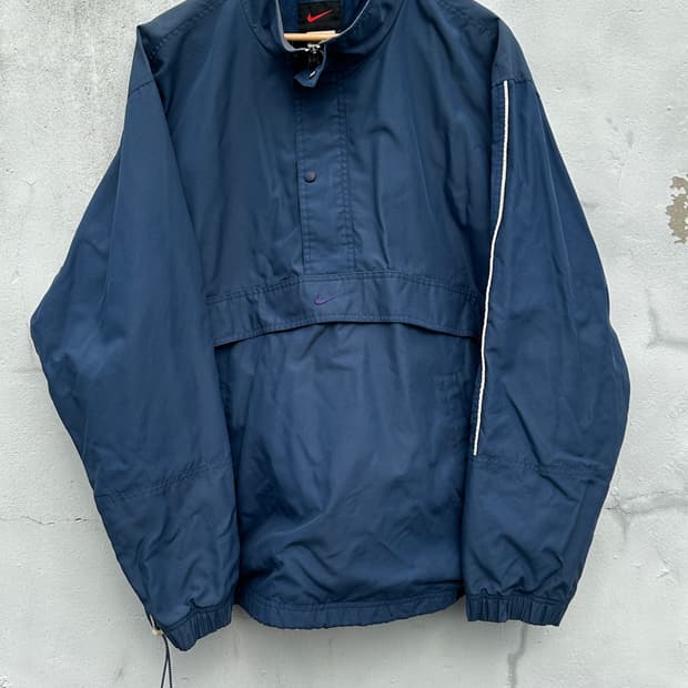 [XL] 00s 나이키 네이비톤 스우시 아노락 바람막이 빈티지 자켓