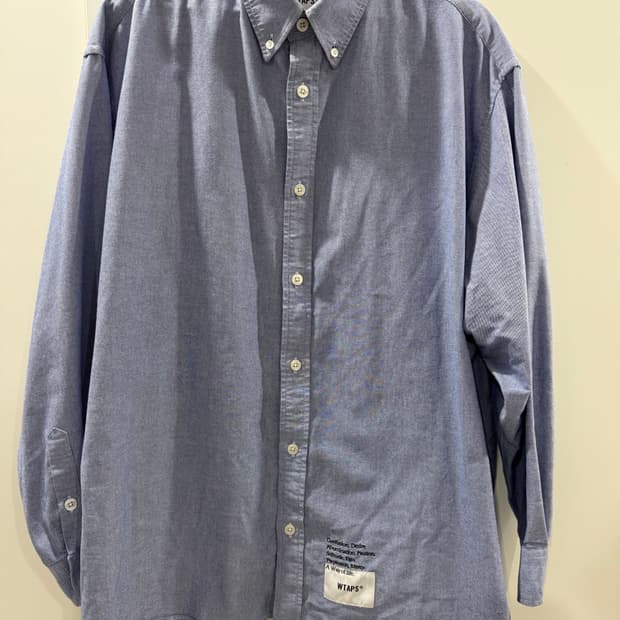 wtaps 더블탭스 옥스퍼드 셔츠 L (3사이즈) 