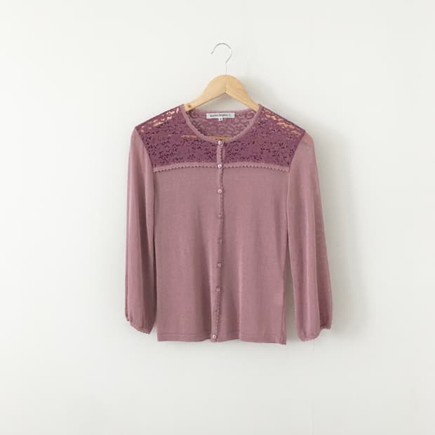 floral lace cardigan