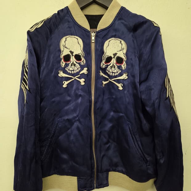 백스트리트 리버시블 크롤러 스컬 자켓 M사이즈