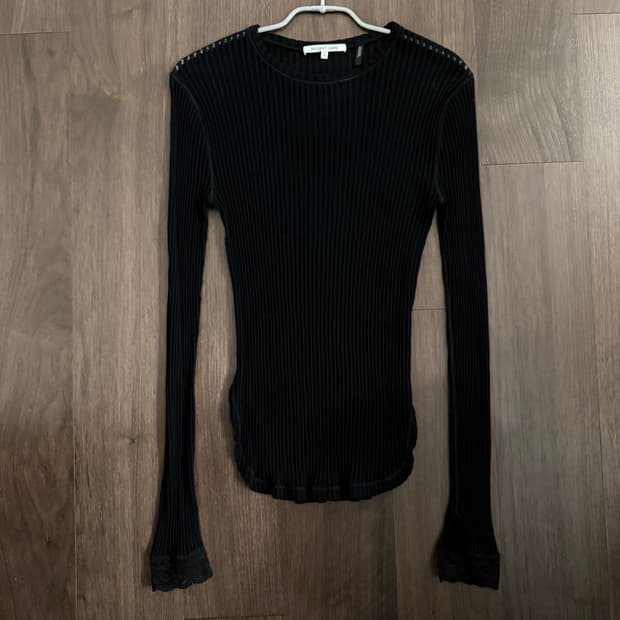 헬무트랭 시스루 니트