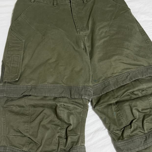 파아카이브 파프롬왓 레이어드 팬츠 올리브 3사이즈