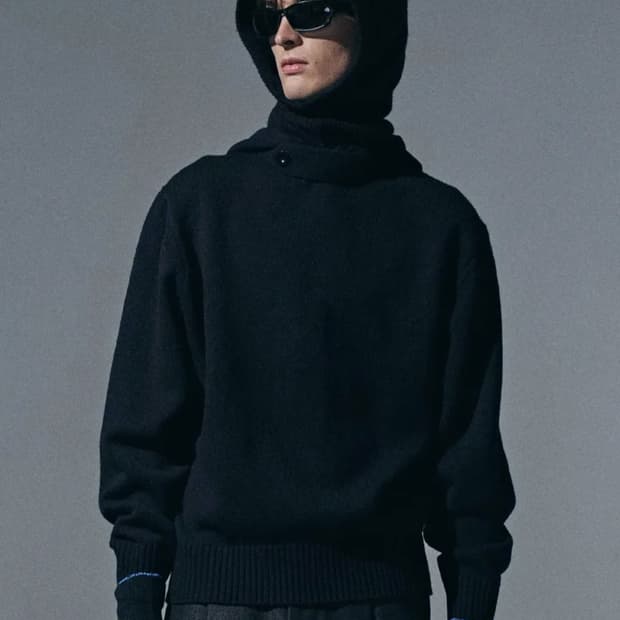 haus 파인 울 니트 버튼 후디 [m]