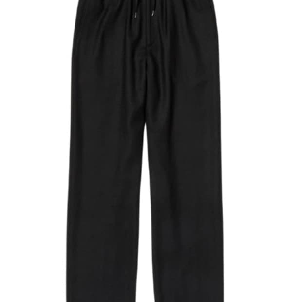 오라리 23FW 슈퍼 라이트 울 이지 슬랙스 블랙