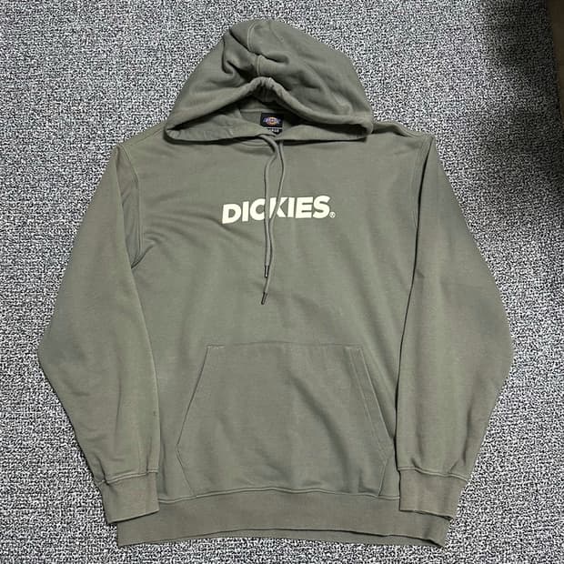 (XL) 디키즈 로고 후드티 카키