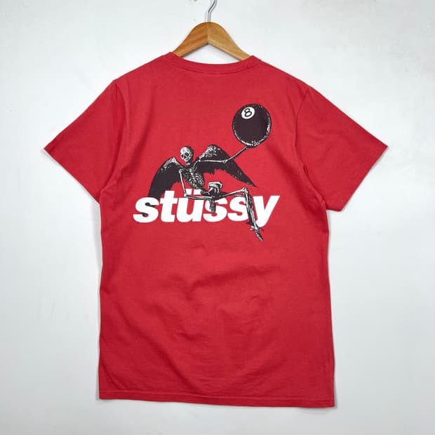 Stussy 스투시 스컬엔젤 에잇볼 반팔티