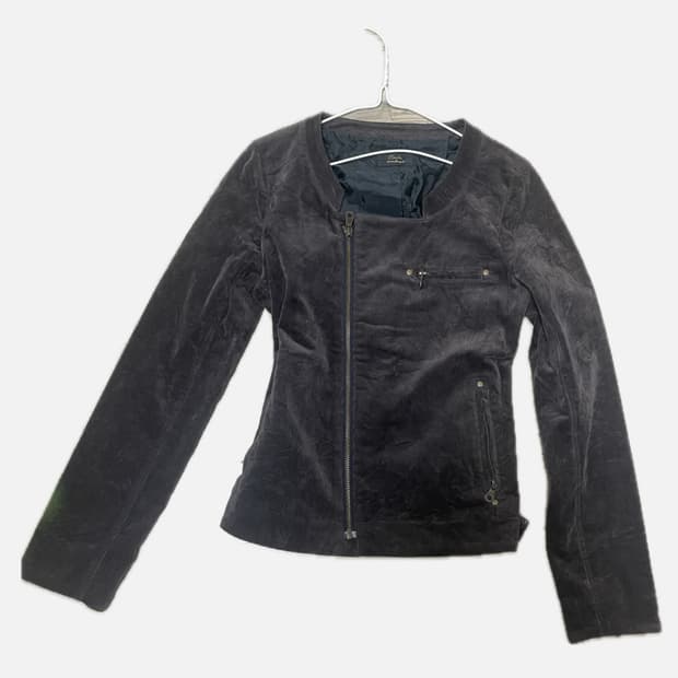 빈티지 슬림핏 스웨이드 자켓 