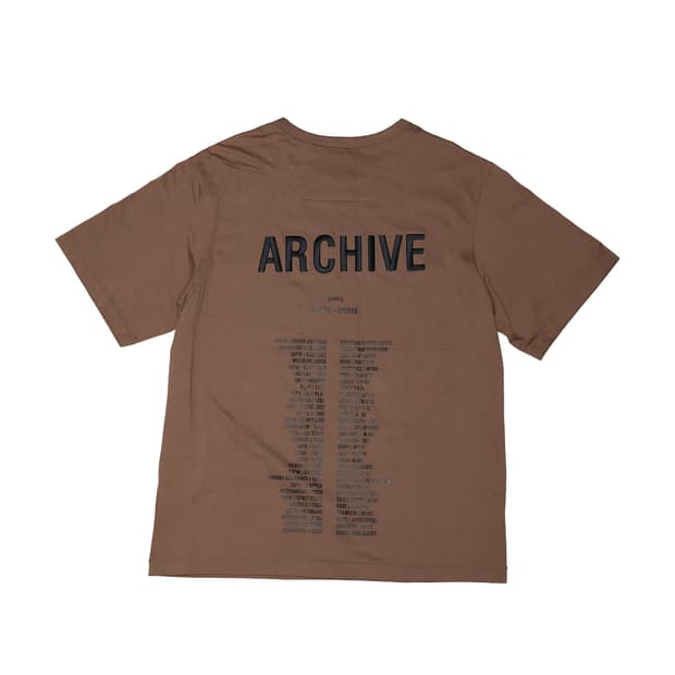 [정품]준지 아카이브 반팔 티셔츠 브라운 S