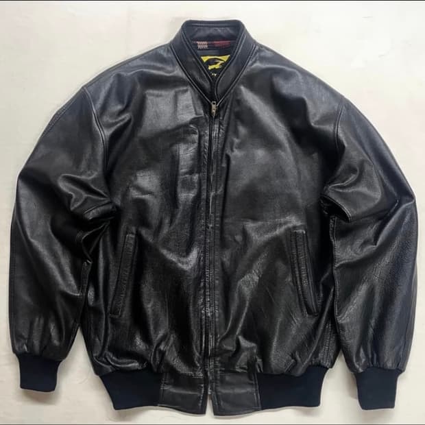 빈티지 레더 봄버