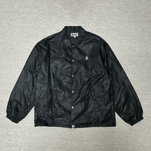 BAPE ink camo coach jacket