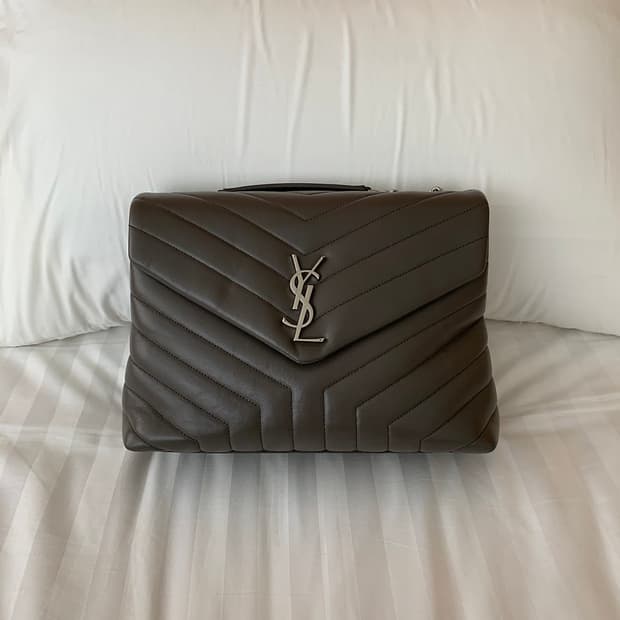 생로랑 루루백 그레이 미디엄