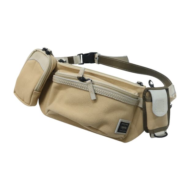 포터 캔버스 레더 배색 힙색