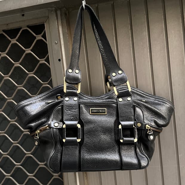 Jimmy Choo old vintage leather bag