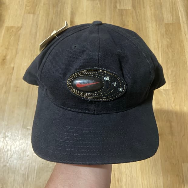 1990s Nike AIR Red Swoosh Ball Cap
