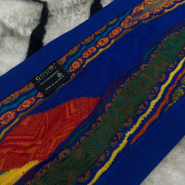 Coogi 쿠지 케이블 니트 목도리