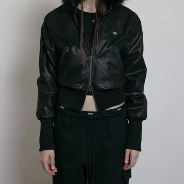 구해요) 보헤미안 서울 파이톤 퍼 후드집업