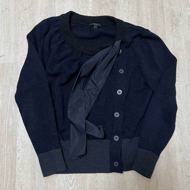 COS 코스 여성 언발란스 니트 가디건 L/100 