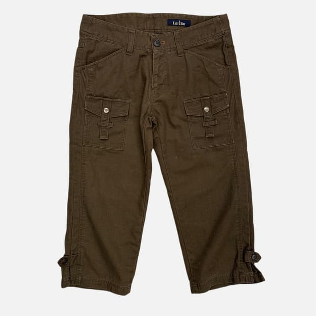 EAST BOY brown pocket capri pants