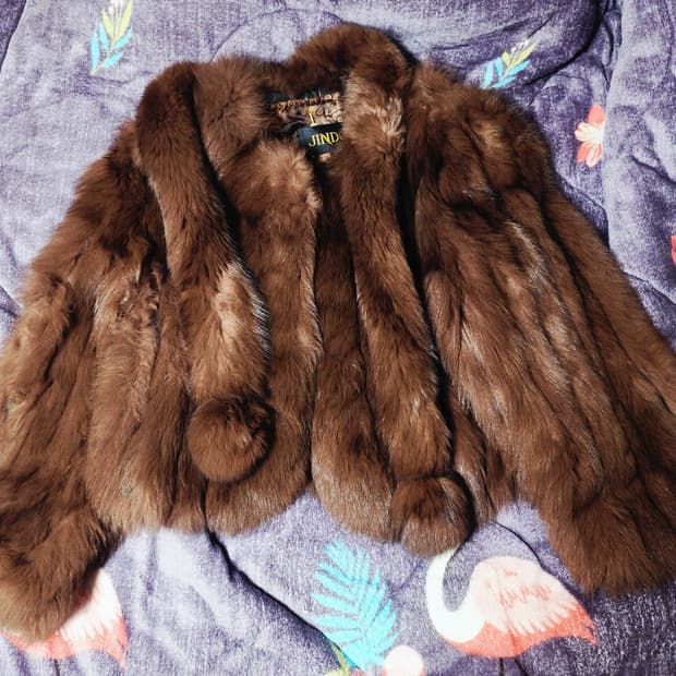 진도모피 최고급 사가 폭스 퍼자켓