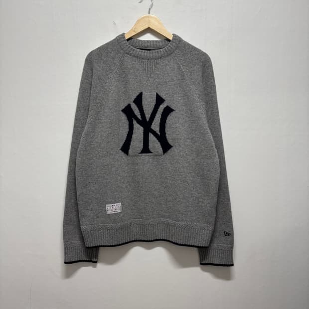 뉴에라 뉴욕양키스 그레이 니트