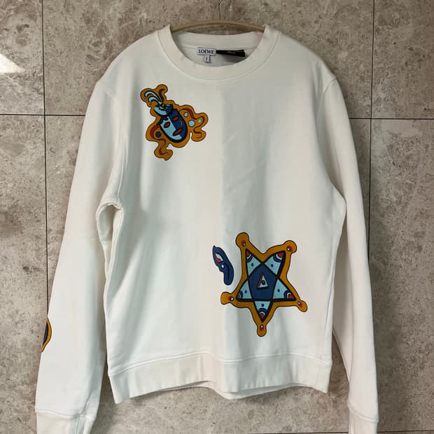 로에베 Paula's Ibiza 콜라보 맨투맨 L 정품