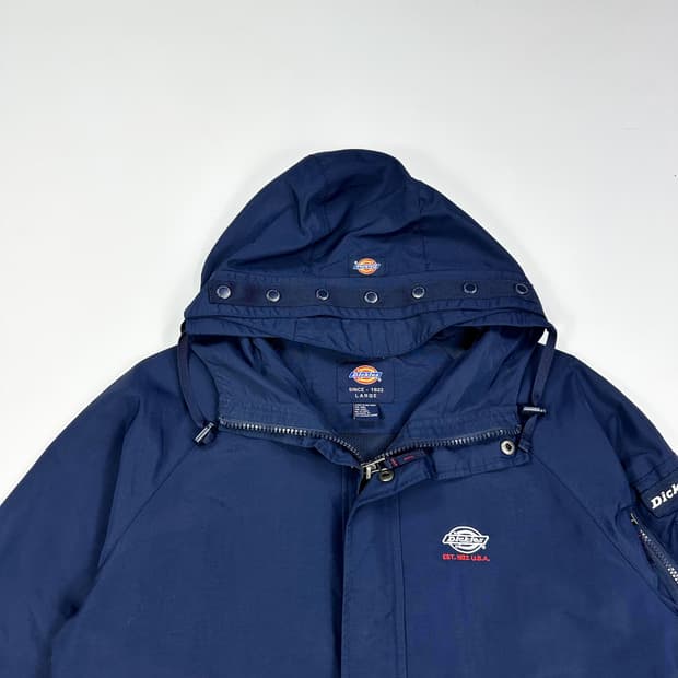 디키즈 오리지널 풀오버 네이비 바람막이 자켓 (L)