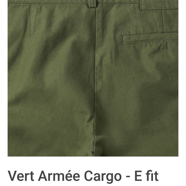 mer Vert Armee Cargo E fit 32