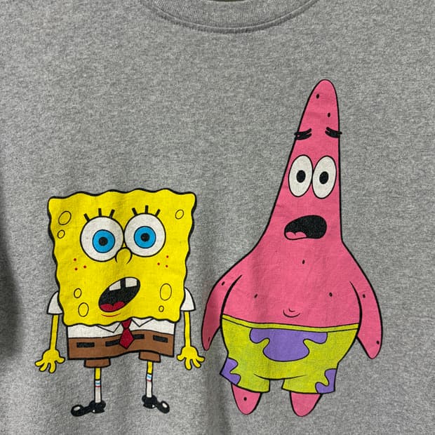 스폰지밥 니켈로디언 빈티지 티셔츠