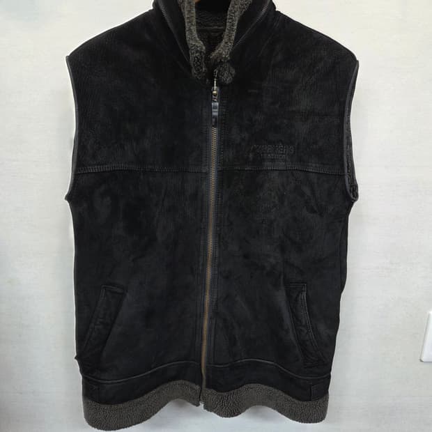 유나이티드 워커스 90s 빈티지 무스탕 조끼 100